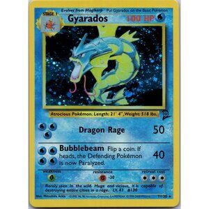Gyarados Base Set 2 "Reprinted"